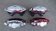 2011 INFINITI SEDAN G37S V36 FRONT & REAR BRAKE CALIPERS AKEBONO SET OEM