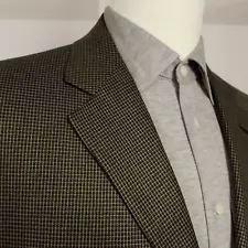 New Tallia Uomo Vintage Sport Coat Men's 44L Silk & Wool Three Button Ventelss