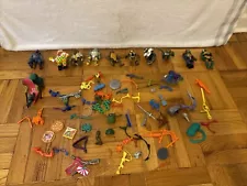 Vintage Teenage Mutant Ninja Turtles - Figures & Accessories Lot Playmates TMNT