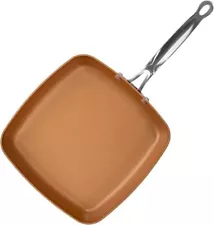 BulbHead Inch Dance, 9.5 Inch Pan, Red Copper 9.5 in. Square Pan