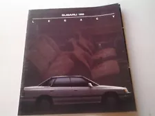 1990 Subaru Legacy Car Dealer Showroom Sales Brochure for 90