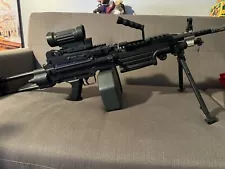 UK ARMS M249 HEAVY METAL AEG OLD SCHOOL AIRSOFT