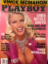 Playboy magazine February 2001 New in sealed bag Anna Nicole Smith magazine