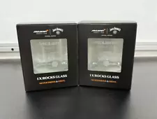 2 X JACK DANIELS X MCLAREN RACING ROCKS WHISKEY GLASS LIMITED EDITION NEW ð¦