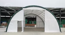 Gold Mountain 30'x65'x15' PE Canvas Fabric Building Storage Shelter Hoop Barn