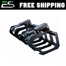 66" BRUSH GRAPPLE SKID STEER LOADER GRAPPLE BUCKET QUICK ATTACH - FREE SHIPPING