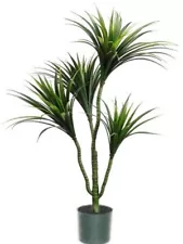 Artificial Tree Palm Plant Bush Tropical Bendable Limbs Indoor Outdoor Yucca 42"