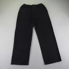 Stussy Pants Mens Medium Black Elastic Stuff Waist Chino Baggy Skateboarding