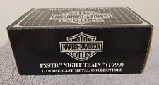 Avon Maisto 1999 Harley-Davidson Night Train FXSTB Die Cast 1:18 scale Orig Pkg