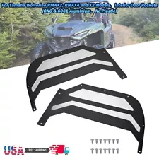 For YAMAHA Wolverine 2021-2024 Rmax 1000 X2 X4 850 Seat Door Pockets Storage CL