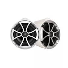 Wet Sounds ICON8-WX ICON 8" Marine Tower Speakers with X Mount kit - Pair White