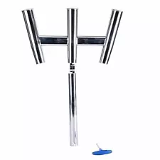 Triple Rod Holder Stainless Trident Outrigger Stylish Rod Holder Heavy Duty