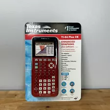 New ListingTexas Instruments TI-84 Plus CE Graphing Calculator - Red