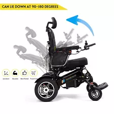 Fold And Travel Reclining Power Chair Portable Electric Wheelchairs for Adults