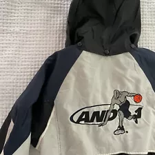 Vintage 90s And1 Basketball Jacket Size XL 90s Streetwear Rare Find Navy White