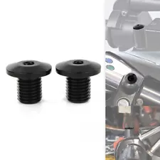 Fit For Triumph Street Scrambler M10*1.25 Mirror Hole Screw Blanking Caps Black (For: 2019 Triumph Street Scrambler)