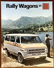 VINTAGE 1979 GMC RALLY WAGONS VAN DEALER SALES BROCHURE NEW