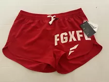 Flag Nor Fail Women’s Running Gym Shorts Red Size Large NWT