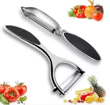 2 Ps Vegetable & Fruit Peeler Set- Stainless Steel Potato Peeler Non-Slip Handle