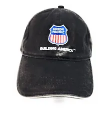 Union Pacific Black Train Embroidered Logo Truckers Hat Cap Building America