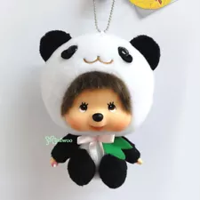 220590 Monchhichi Big Head MCC x Chamekko Keychain Panda Yan Yan SALES ~ Mimiwoo