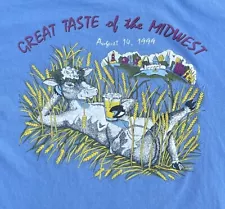 Vintage Great Taste of the Midwest 1999 Beer Festival T Shirt XL Madison Wis.