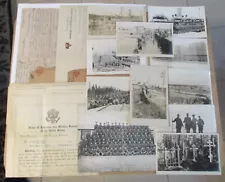 1918 WWI Co C-54th ENG-Letter/PHOTO/Memorabilia LOT~Known Soldier~A Bear!~WWIJC