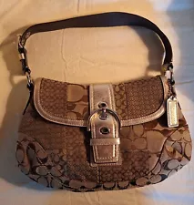 SALE,Coach F12316 Patchwork, Purse, Handbag, Signature Jacquard, INSIDE DAMAGED