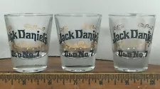 Jack Daniels Old No. 7 Tennessee Whiskey Shot Glass for Bar Man Cave x3