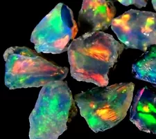 Smooth Opal Rough Lot 05 Pcs 28 Carats Large Ethiopian Welo Opal Raw For Cutting