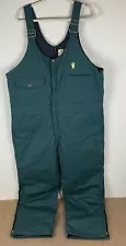 Pella Products Insulated Veterinarian Overalls 38R Green Insulated USA Vtg