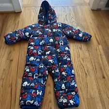 Columbia Snow Suit Bunting 12-18 Months Sasquatch Bears