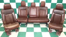 *NOTE* 11' F250 Crew KR Brown Mem Heat Cool Power Buckets Backseat Leather Seats