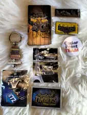 (8) Cedar Point / Kings Island Coaster Pins & Magnets