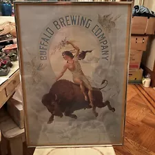 “Buffalo Brewing Company” “Stetcher Lith Co.” Poster-1974 Somerset Press, Inc.,