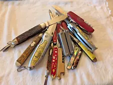 LOT OF 15 VINTAGE POCKETKNIVES. FOR PARTS OR REPAIR - CLEARANCE SALE – BATCH 1