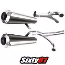 Vmax 1700 Exhaust Voodoo 2009-2019 2020 Yamaha Polished Race Slip On Stainless