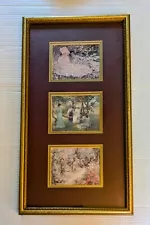 3 Art Prints By 3 Famous Artists Matted & Framed