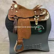 Blue Ribbon Western Show Saddle, 16" Seat, SQHB (Read Description)