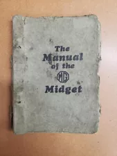 Original 1930's MG Midget 8/33 Sports Coupe Manual