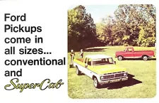 1975 Ford SuperCab Pickup Truck Mailer Poster Dealer Sales Brochure