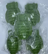 5 Pack Silicone Grenade Ice Cube Mold For Whiskey Drinks Party Large Size