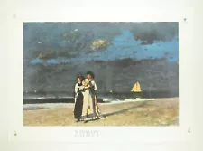 WINSLOW HOMER ~ Promenade on the Beach, high quality fine art decor print 36x26"