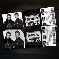 Oasis Music Concert Ticket 2025 Tour | Personalized Gift Reveal | Custom Voucher