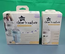 Tommee Tippee Closer to Nature Baby Bottles 9oz Set Of 3 Brand New Slow Flow