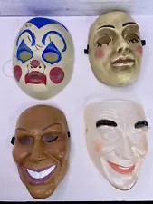 The Purge Smiling Grin Masks Lot Lightly Used Set Of 4