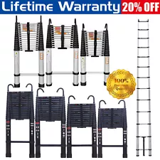 Telescopic Ladder 10.5-20.3FT Multi Purpose Aluminum Heavy Duty Extension Step