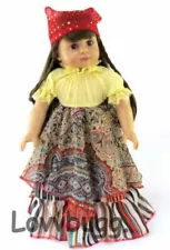 Gypsy Esmeralda Boho Dress for American Girl 18" Doll FREESHIP ADD-ONS! LovvU!