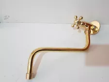 Unlacquered solid brass pot filler Faucet Single Handle , kitchen pot filler