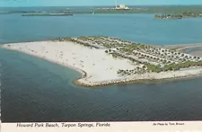 POSTCARD I - HOWARD PARK BEACH, TARPON SPRINGS FLORIDA